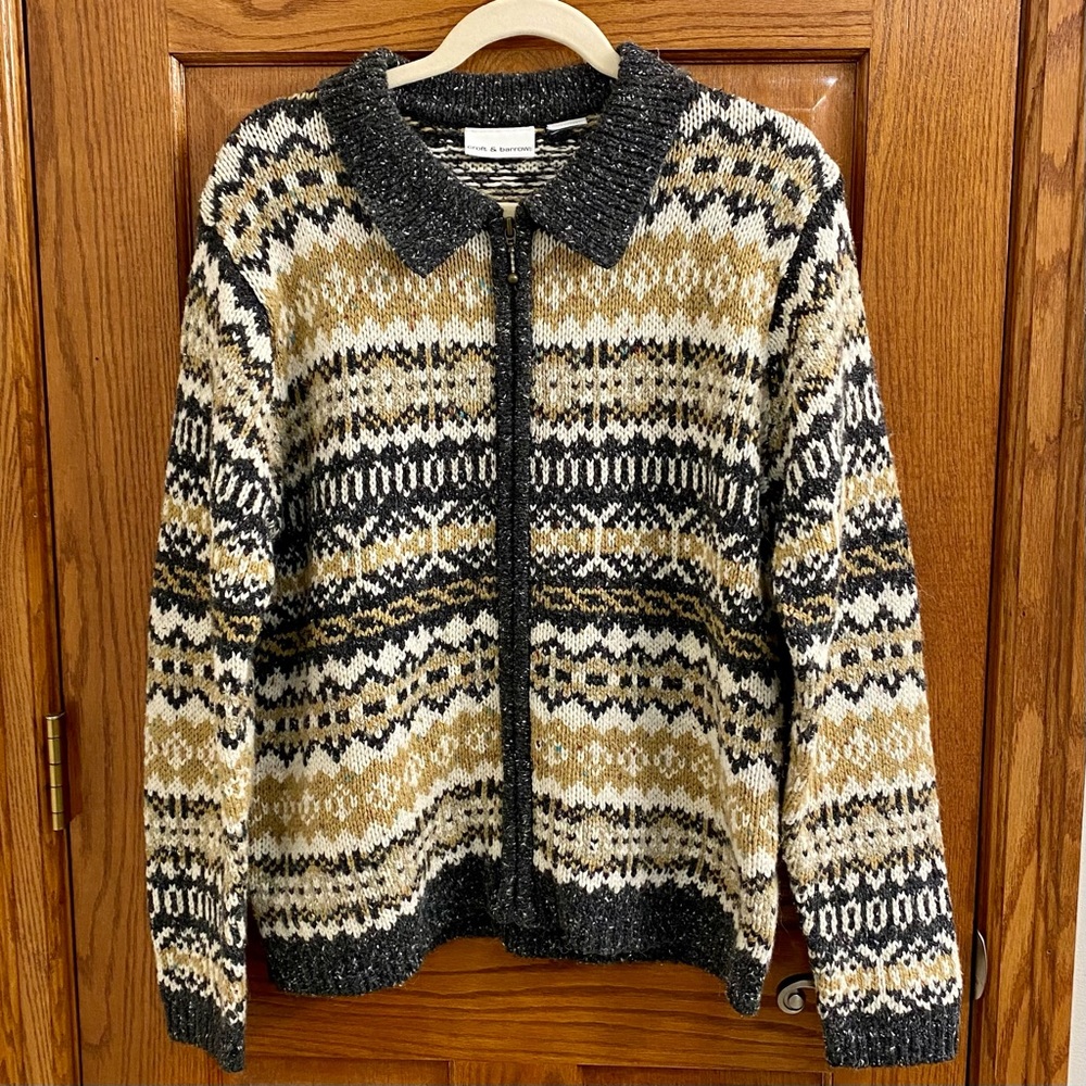 Vintage Collared Grandma Sweater